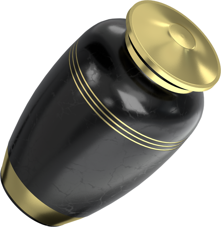 3D rendering illustration of a cinerary urn